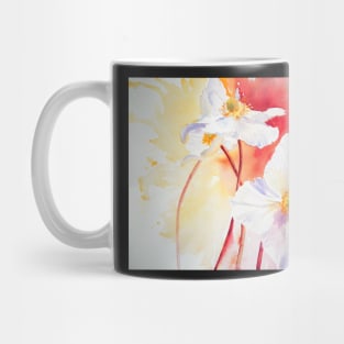 White Windflowers Mug